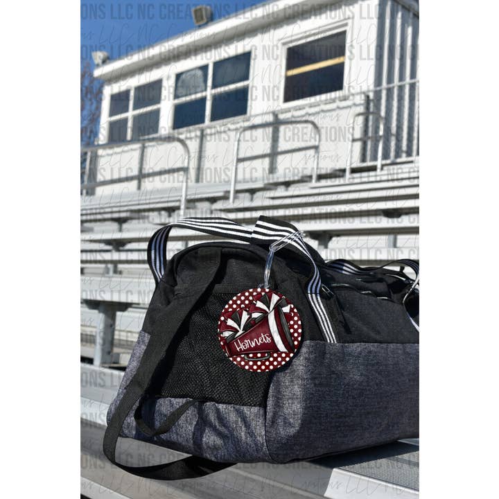 NC Creations - Wholesale Bag Strap - Unisex - Megaphone with Pom Bag Tag3