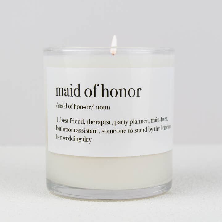 Aria Bella Candles - Wholesale Jar/Filled Candle - Maid of Honor Definition Soy Candle6