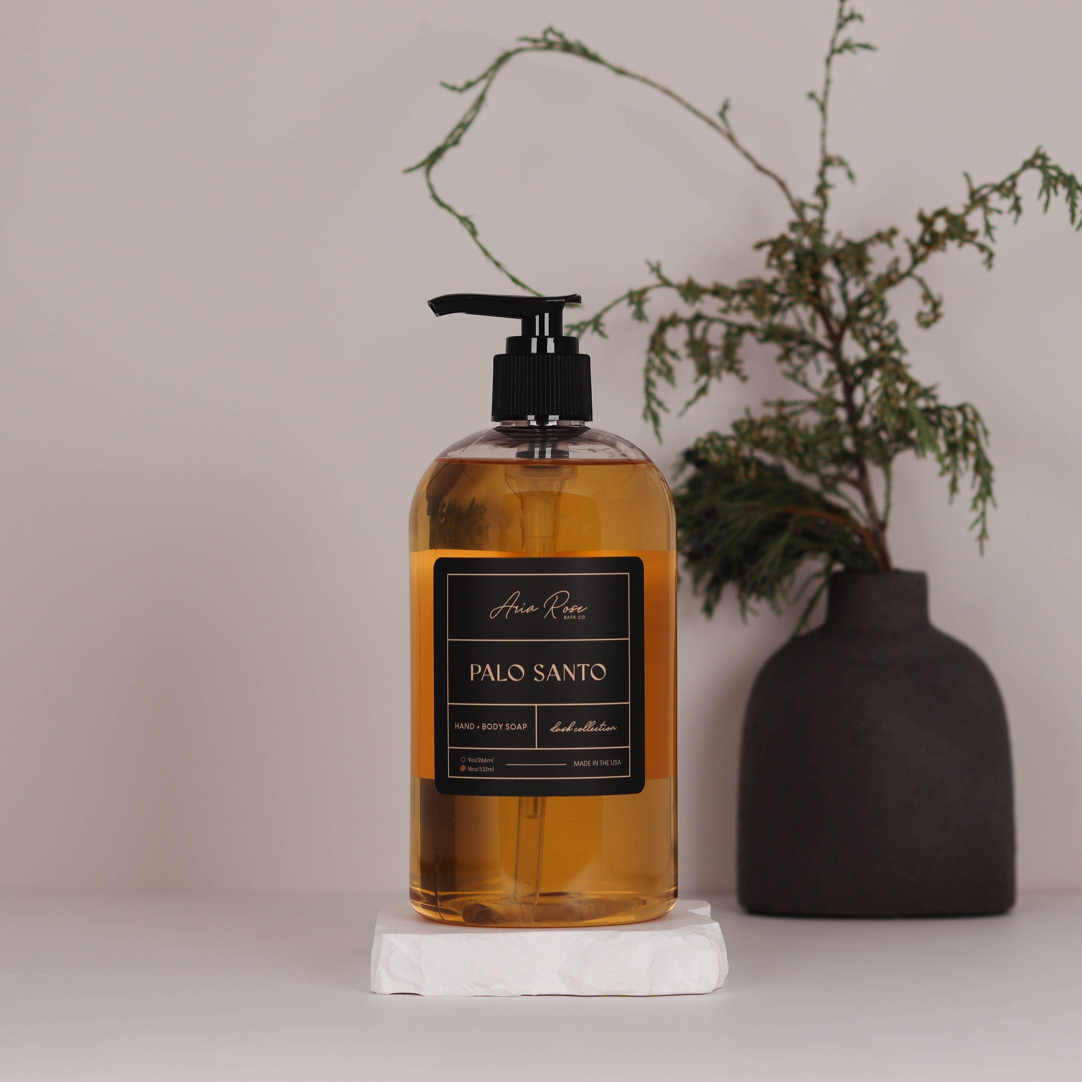 Aria Rose Bath Co - Wholesale Hand Soap/Wash - Palo Santo Hand + Body Liquid Soap - Dusk Collection1