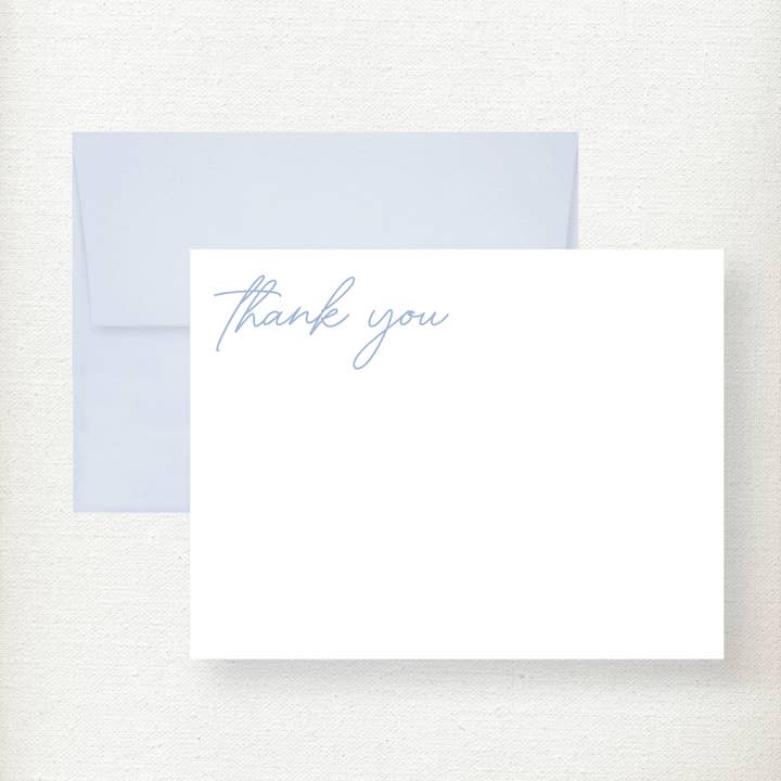 Lowercase Thank You Note Card for wholesale by Kramer Drive