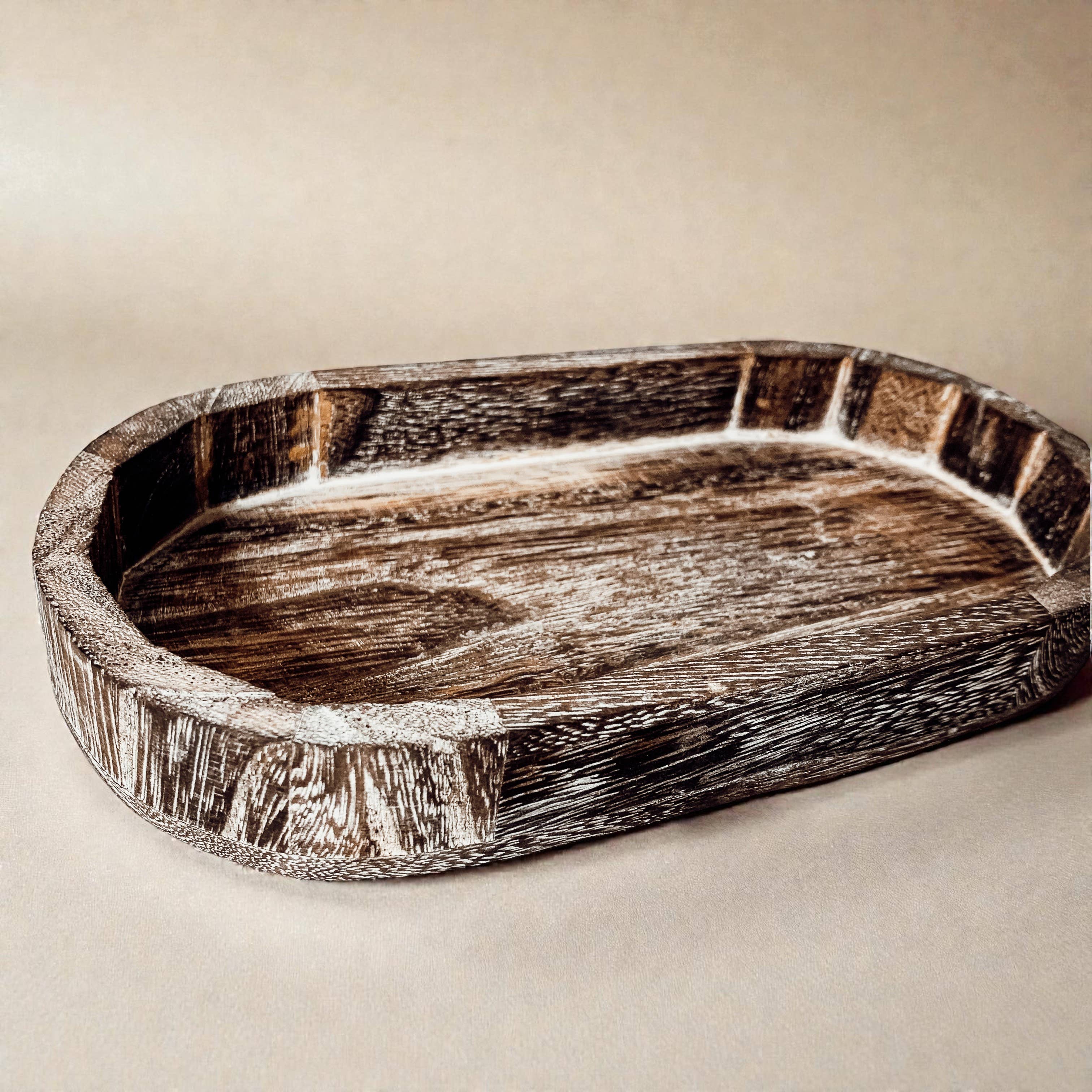 Gia Roma - Wholesale Decoratief dienblad - Ronde houten standaard en sierbord voor tafeldecoratie54