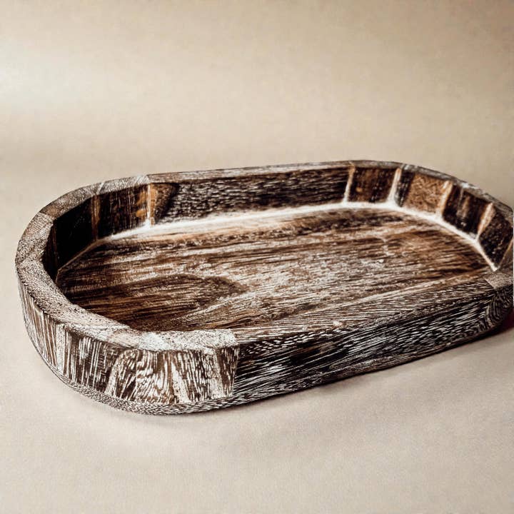 Gia Roma - Wholesale Decoratief dienblad - Ronde houten standaard en sierbord voor tafeldecoratie54