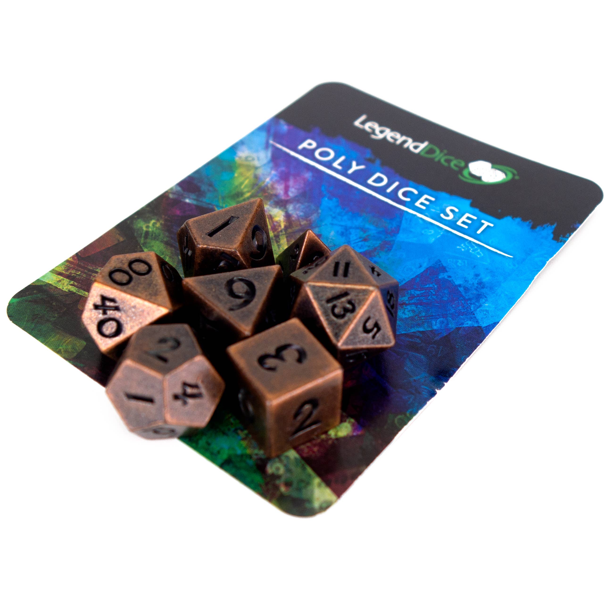 Trade Dice – wholesale Dice – Metal Mystery Display - Random METAL Poly Dice Sets - x53