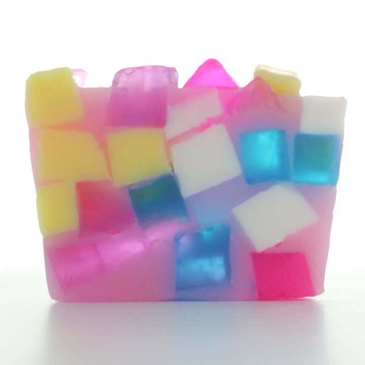 Birthday Cake Handmade Soap Slice for wholesale by The Soap Story