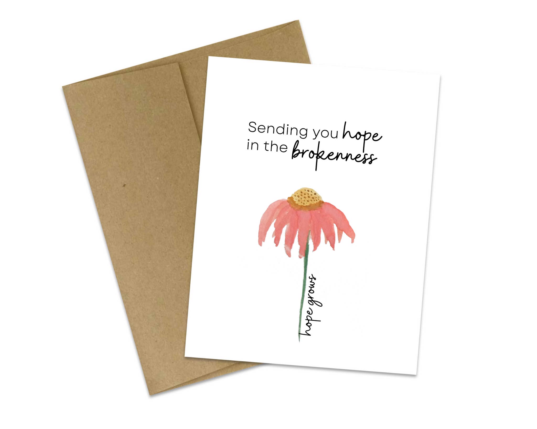 Butterflies + Halos - Wholesale Sympathy Card - Sending you hope in the brokenness greeting cardÂ