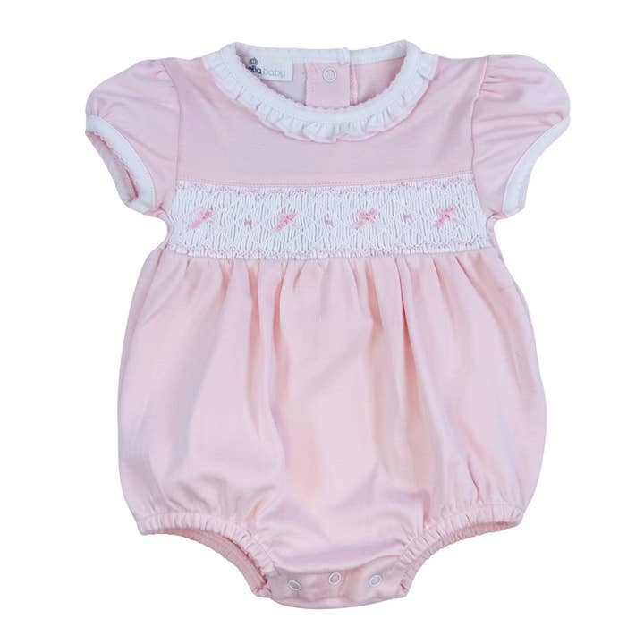 Magnolia Baby - Wholesale Bodysuit (Non-Footed) - Baby - Amelia's Classics Solid Smocked Bubble