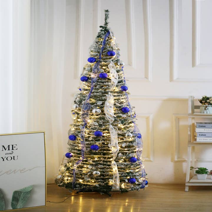 SINT - Wholesale Artificial Christmas Tree - Premium 6ft Artificial Pre-Decorated Lighted Christmas Tree20