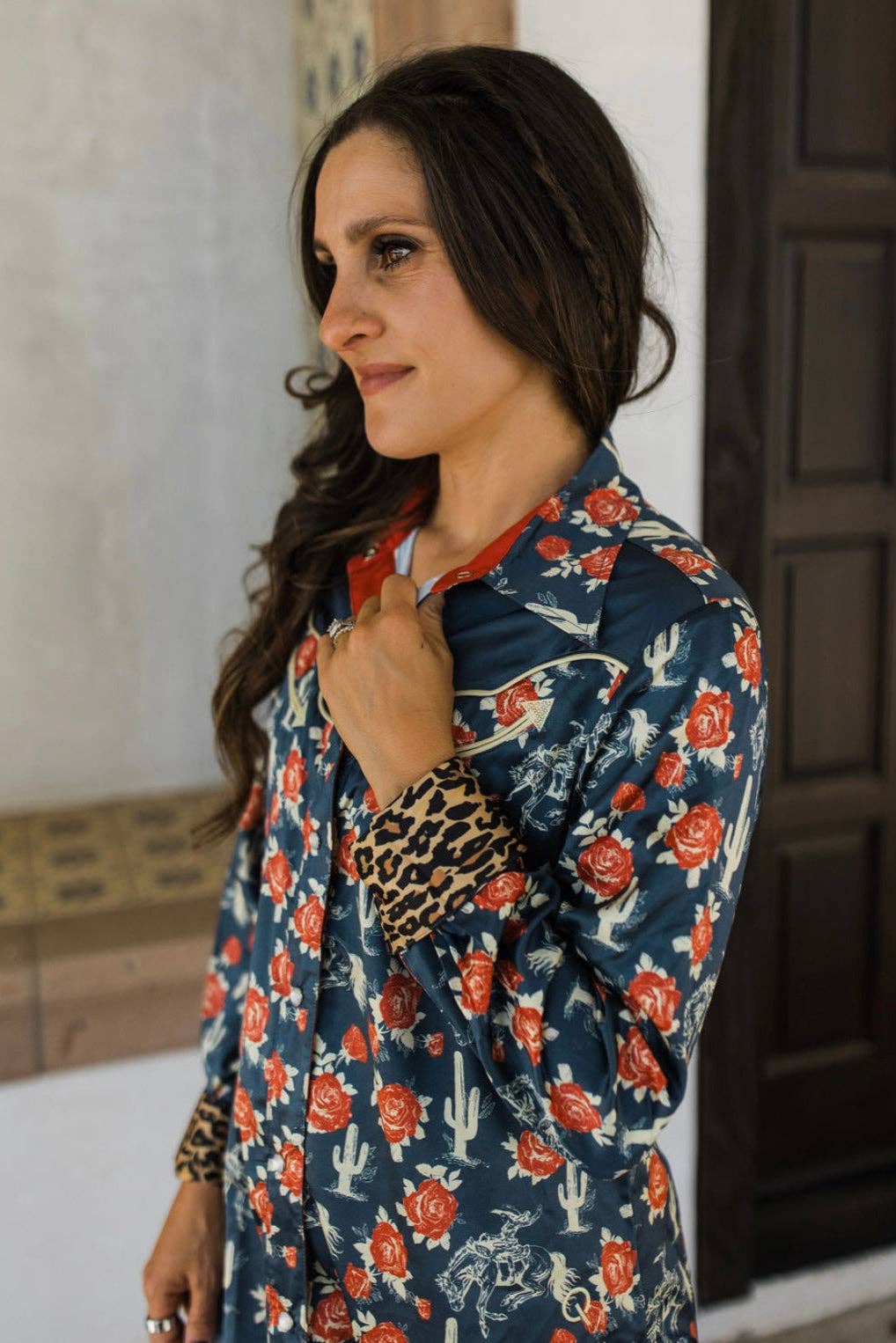 Rodeo Quincy – wholesale Tröja med knappar – Dam – Ride Sally Ride-knäppskjorta4