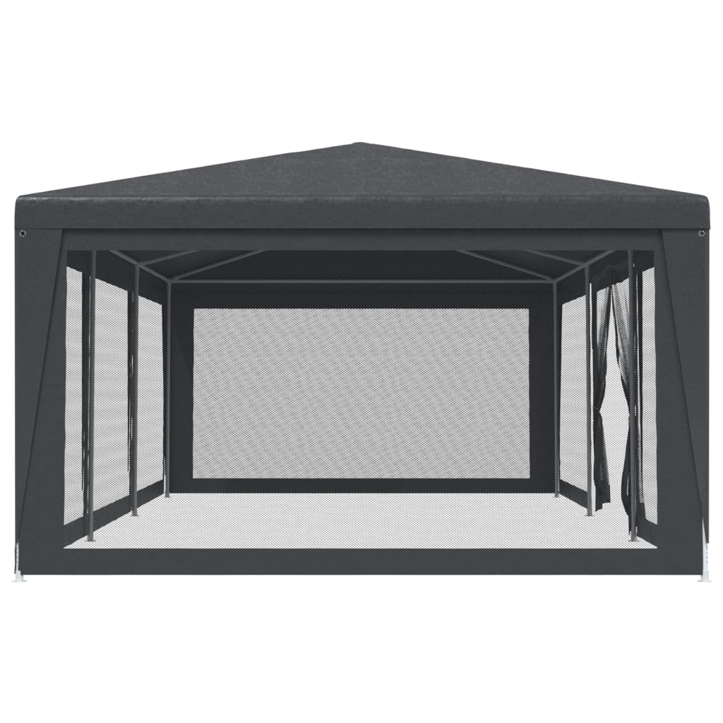 Greenwestons - Wholesale Tent - Green's Party Tent with 8 Mesh Sidewalls Anthracite 29.5'x133