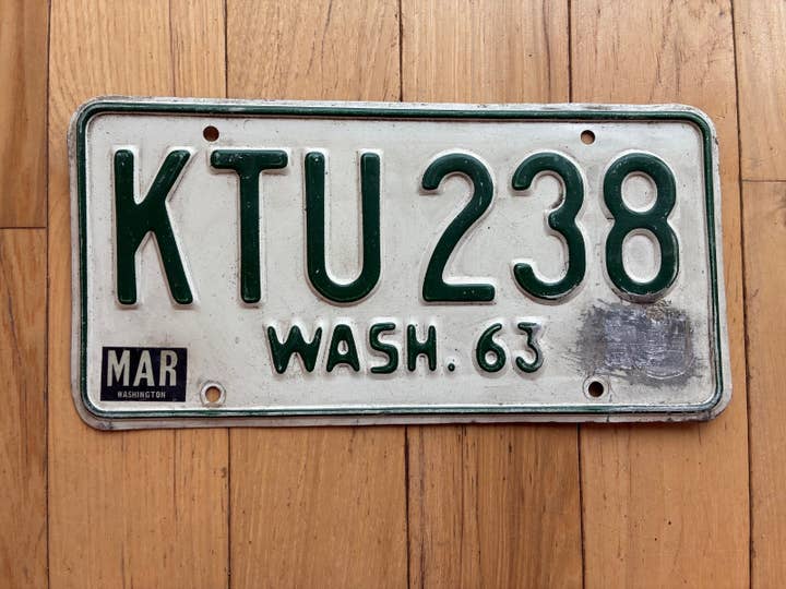 1963 to 1964 Washington State License Plate - Check W/ DOL First For YOM for wholesale by RusticPlates