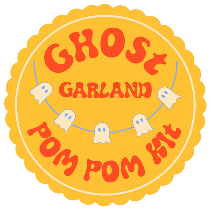 Spökkrans Pom Pom DIY-kit - Välj dina egna färger! för wholesale av Fat Pom Poms