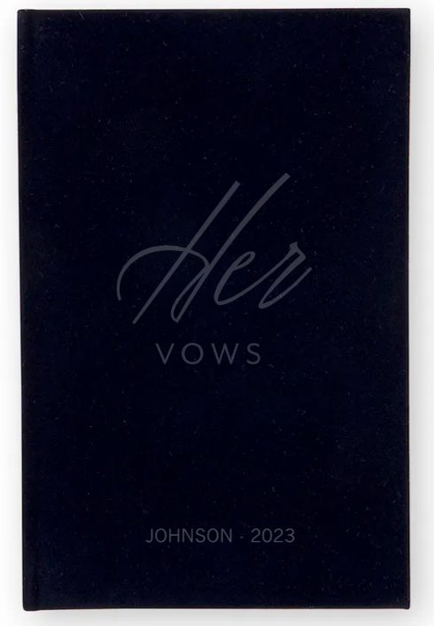 Weddingstar Inc. - Wholesale Notebook - Velvet Vow Pocket Notebook - Her Vows3