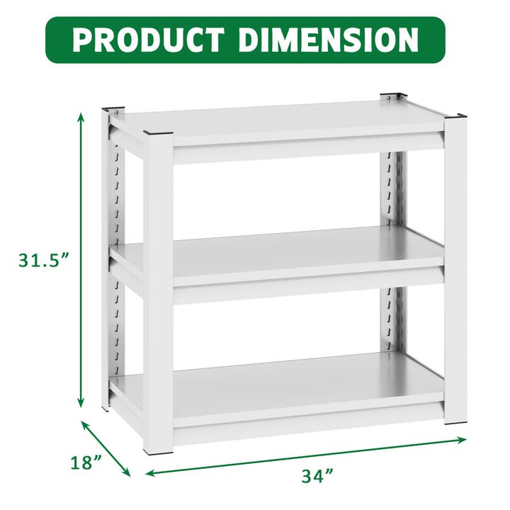 39F Inc. - Wholesale Free Standing Shelf - Metal Aquarium Stand for 20-30 Gallon Tanks, Antique White2