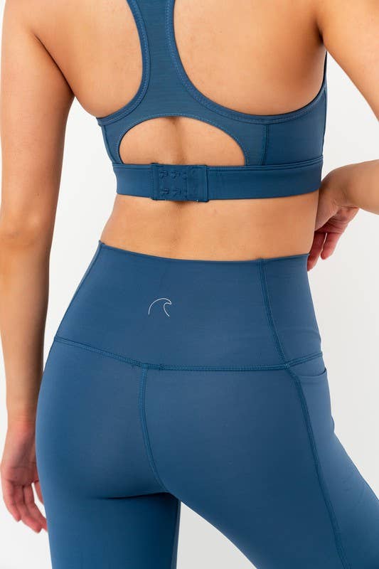 Deep Blue Athletic Leggings for wholesale on Faire1