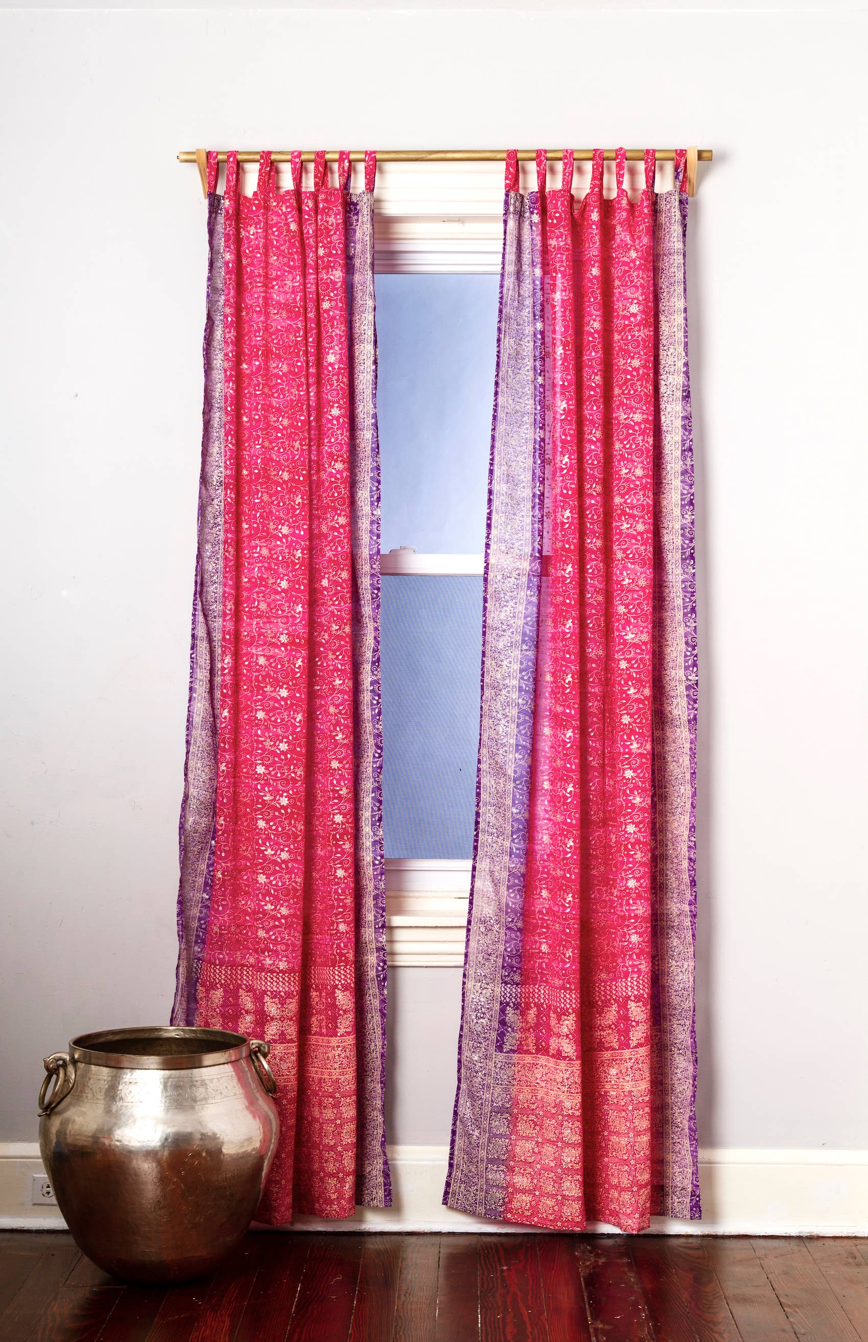 Colors By Padmini - Wholesale Curtain - Purple Haze Home Collection Light-filtering Sari Curtains10