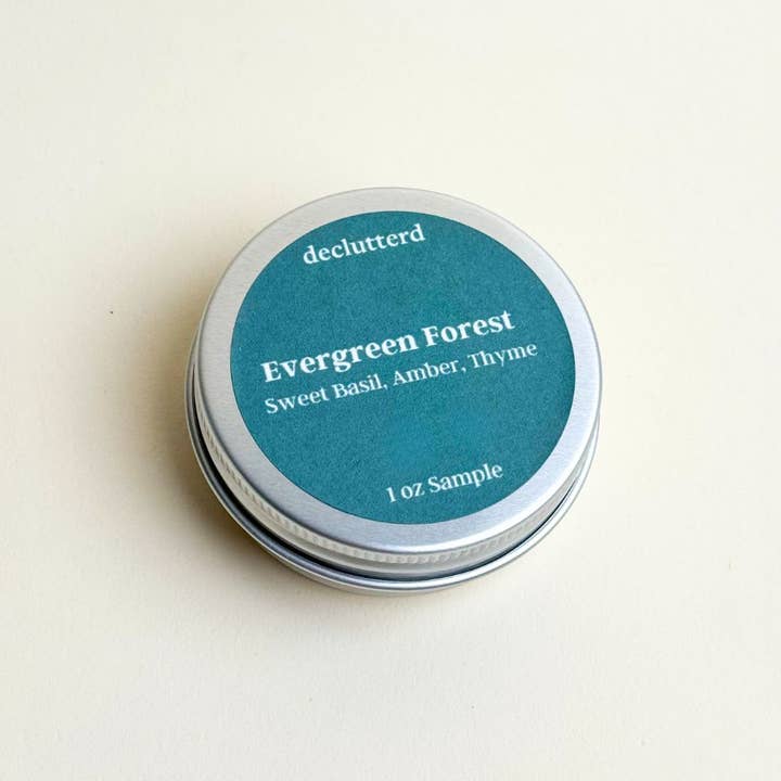 declutterd - Wholesale Travel Candles - Candle Tin Sample 1 oz Wood Wick Non Toxic Coconut Soy Wax30