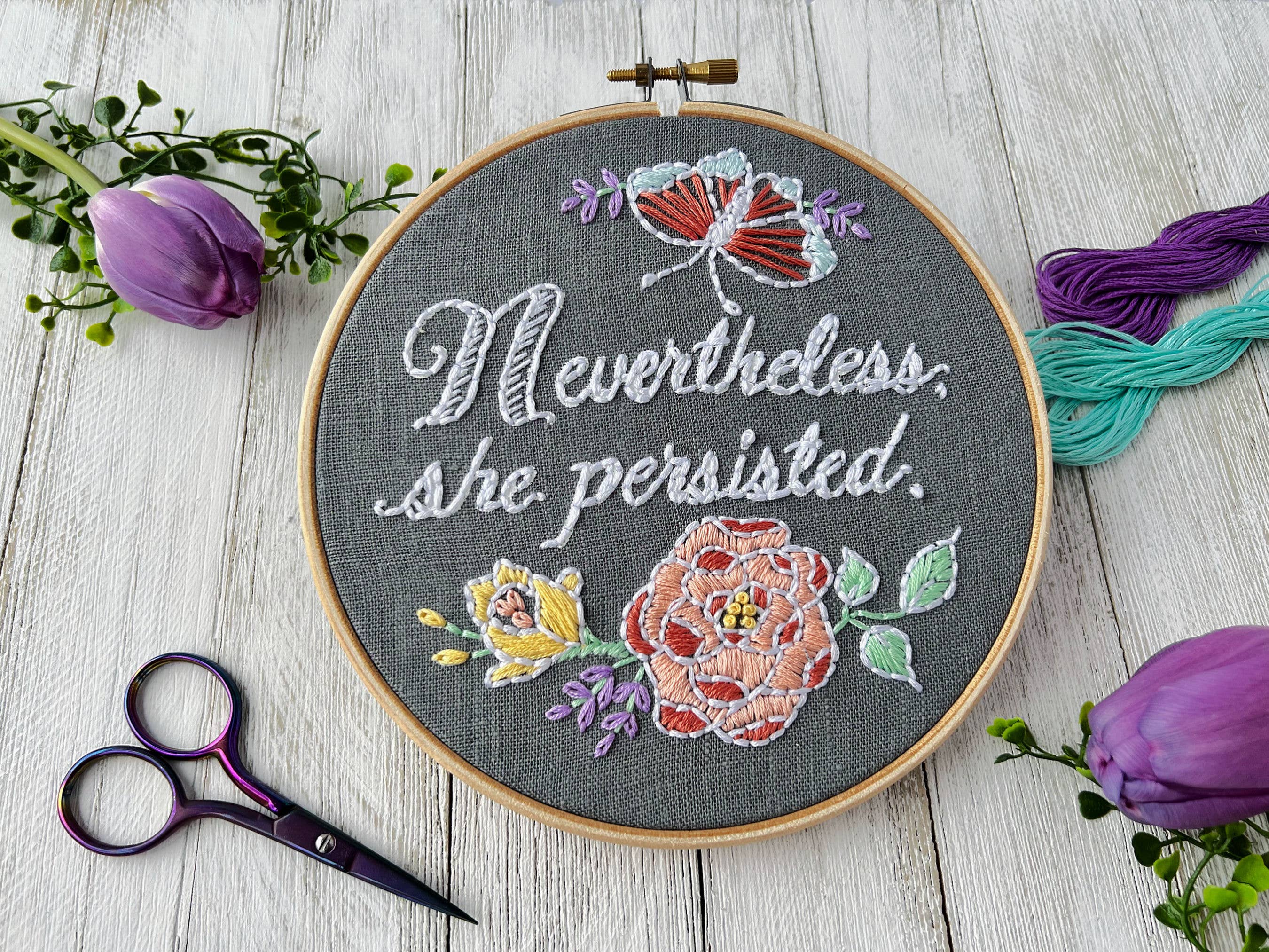 I Heart Stitch Art – wholesale Embroidery/cross-stitch supplies – Nevertheless, She Persisted: Embroidery Kit11