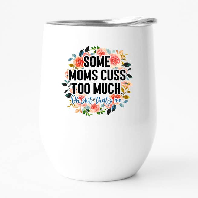 Funny Mom Vinglas, Sweary Mom Gift, Cussword Cup for engroshandel hos Fbombs & Booze