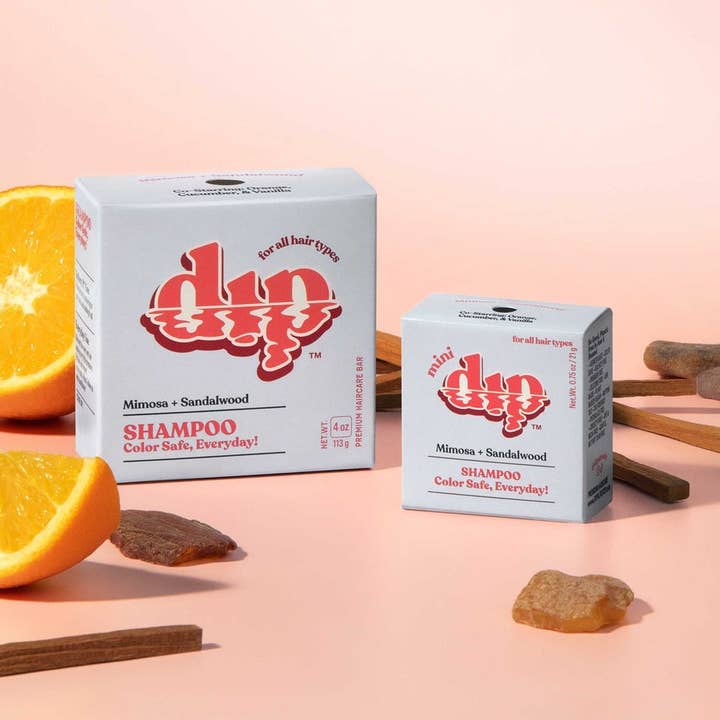 Dip - Wholesale Shampoo Puck/Solid Shampoo - Mini Dip Color Safe Shampoo Bar for Every Day - Mimosa & San