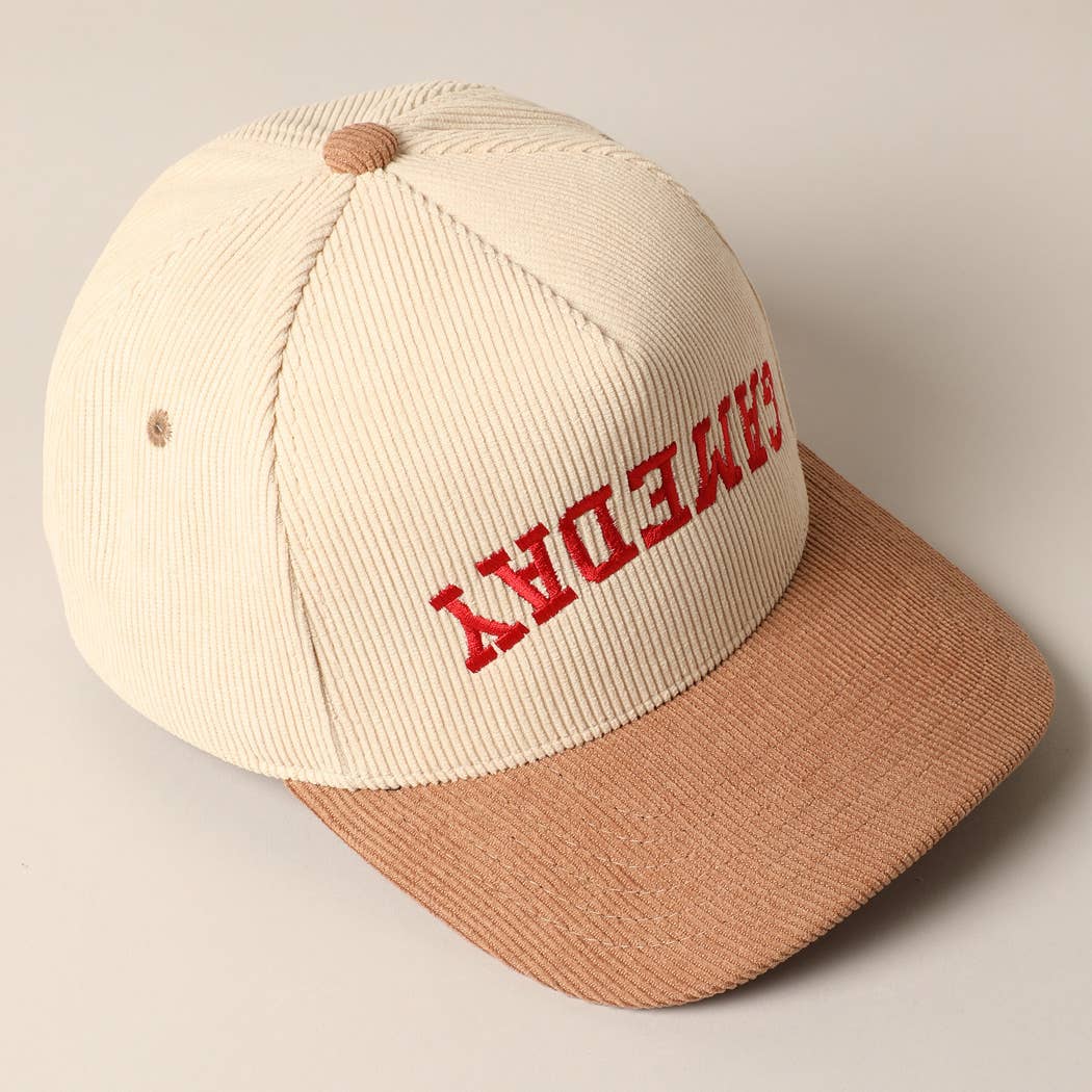 Fashion City - Wholesale Trucker Hat - Unisex - GAMEDAY Upside Down Trucker Corduroy Baseball Cap 26