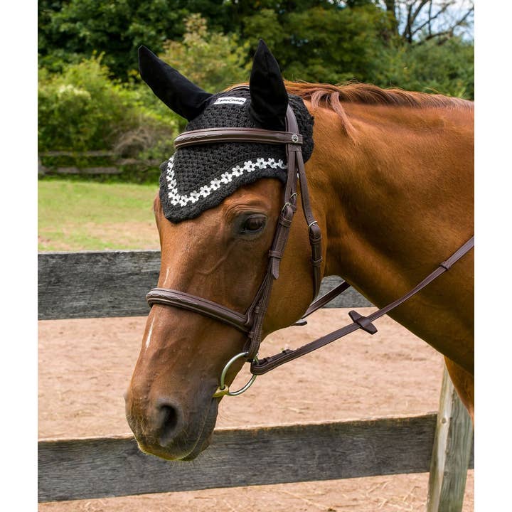 JPC Equestrian - Wholesale Horseback Riding Gear - Equine Couture Floral Fly Bonnet