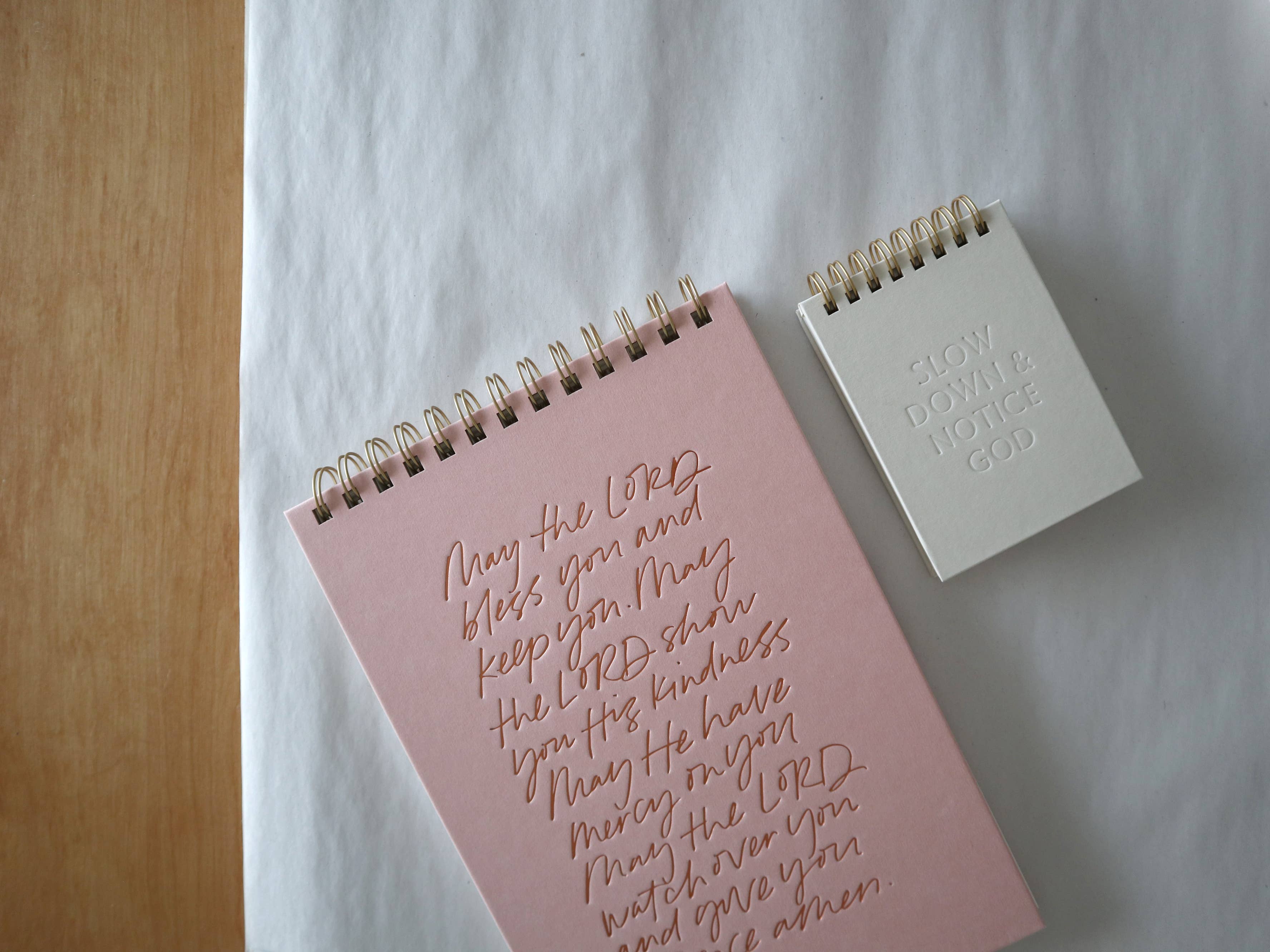 Margot + Co. - Wholesale Notebook - May The Lord Bless You Letterpress Notebook3