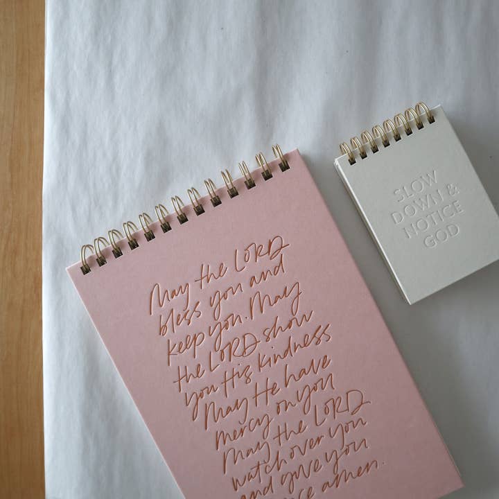 Margot + Co. - Wholesale Notebook - May The Lord Bless You Letterpress Notebook3