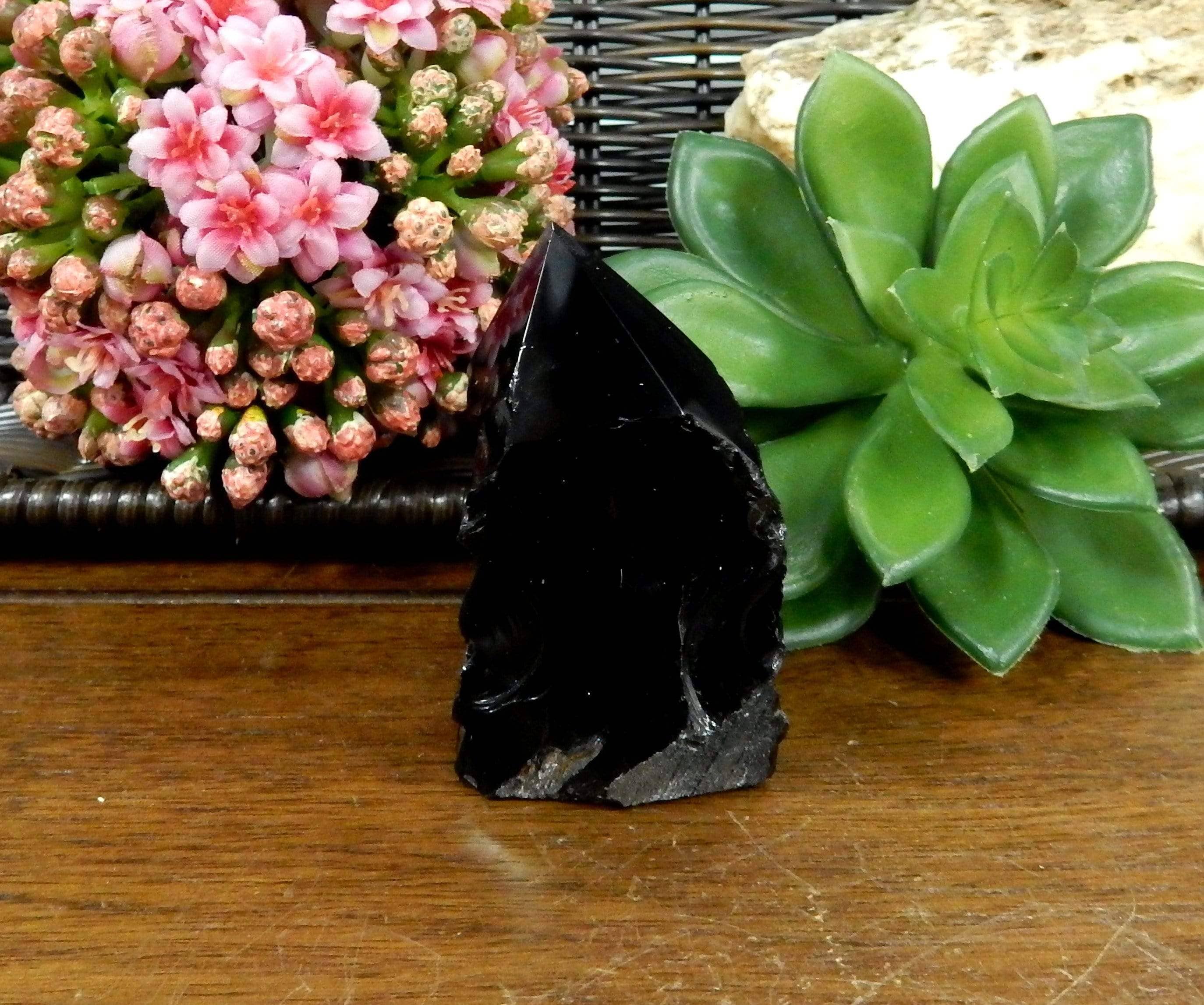 Rock Paradise - Wholesale Spiritual Stone/Crystal - Crystal Black Obsidian Semi Polished Points By Weight1