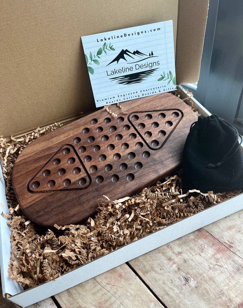 Lakeline Designs - Wholesale Board Game - Travel Chinese / Star Checkers – 2-Player Mini Board Game0