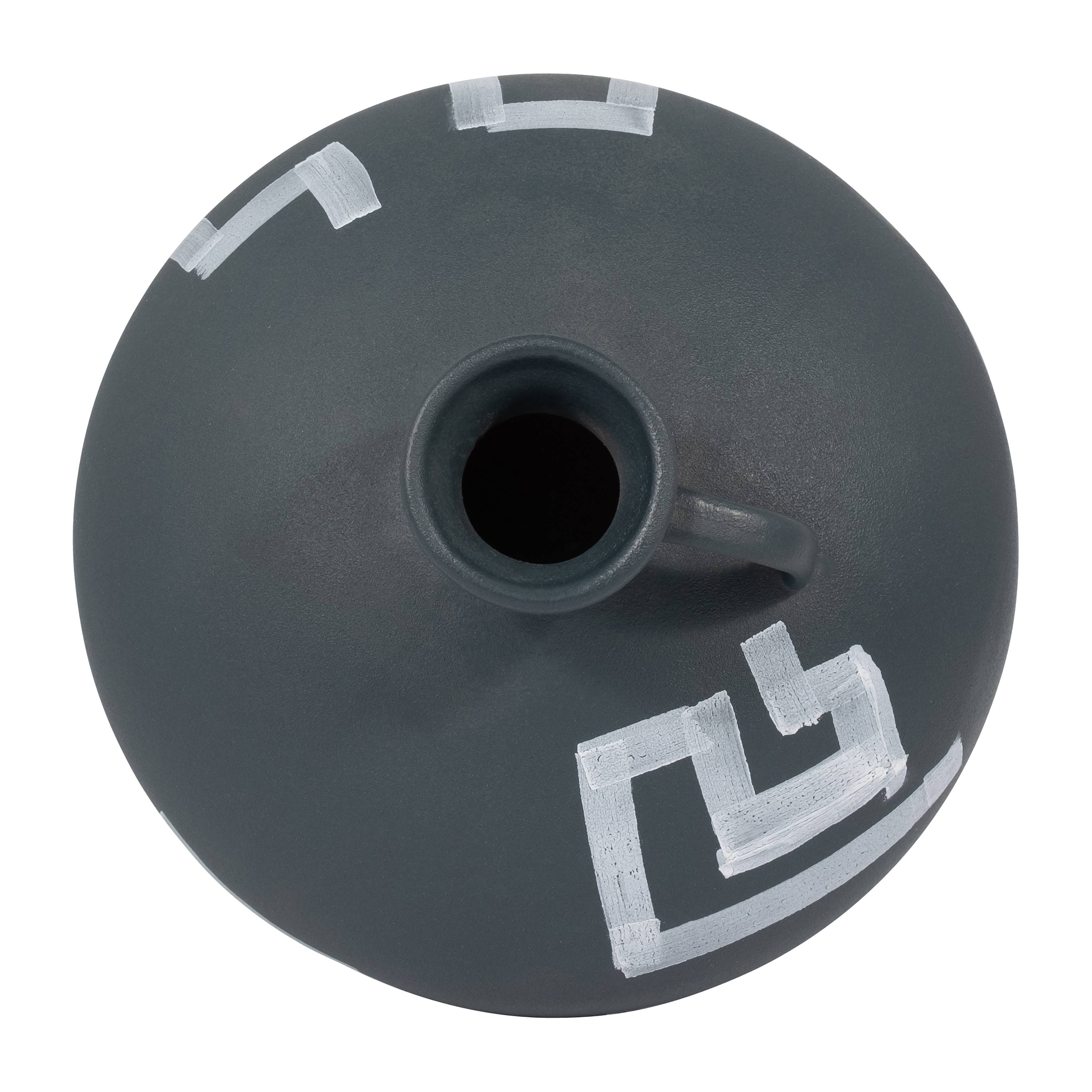 Sagebrook Home - Wholesale Vase - Decorative Vase - Gray Ceramic Painted Aztec Jug, 12 in.9