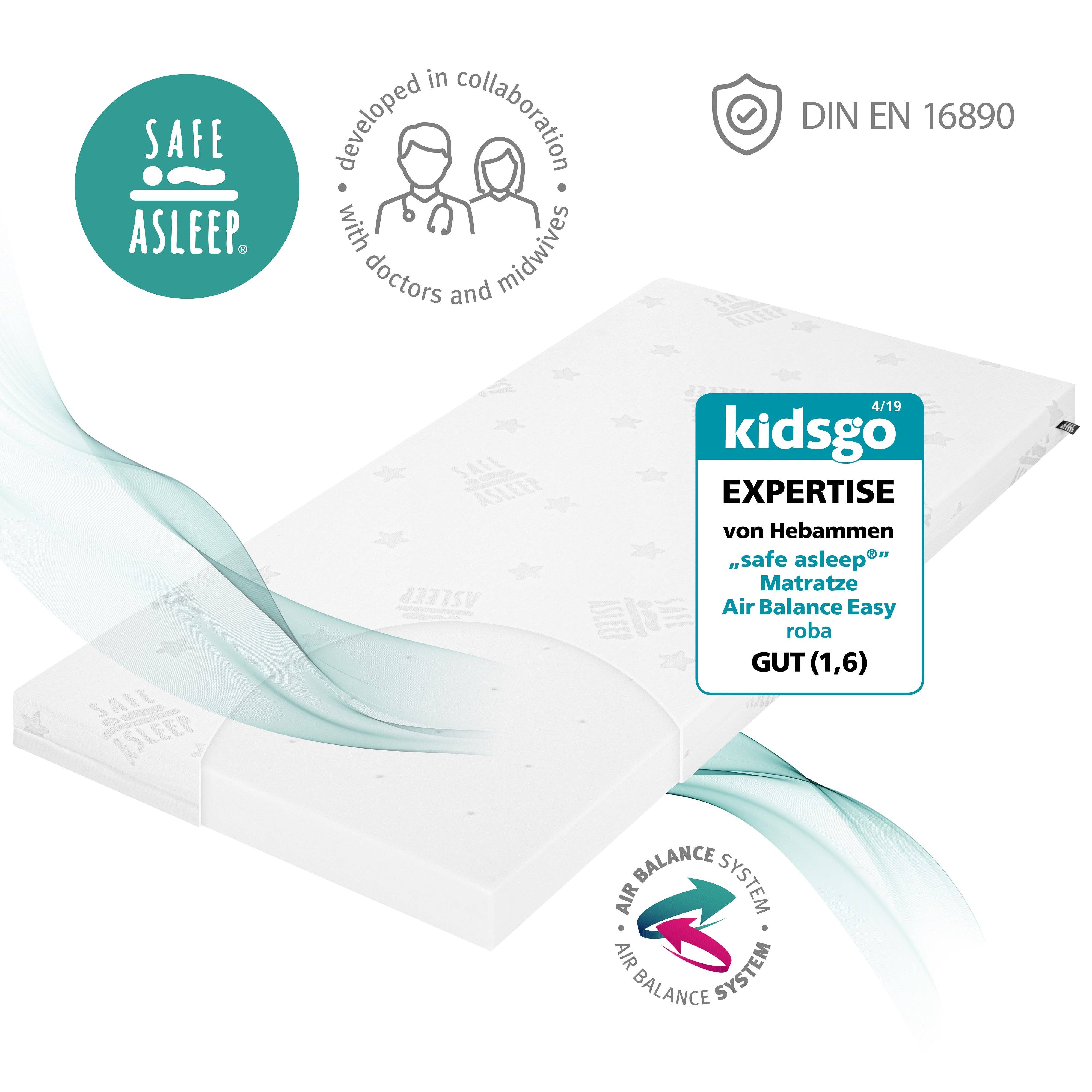 roba kids – wholesale Cot/crib sheets – ROBA COMFORT AIR ROLL safe asleep baby & cot mattress2