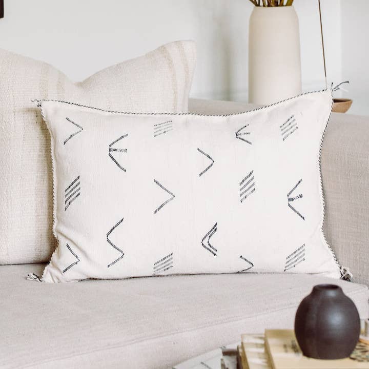 Merzouga Handwoven Lumbar Pillow for wholesale by Apartment F - shipping from Austin, TX. No tariffs