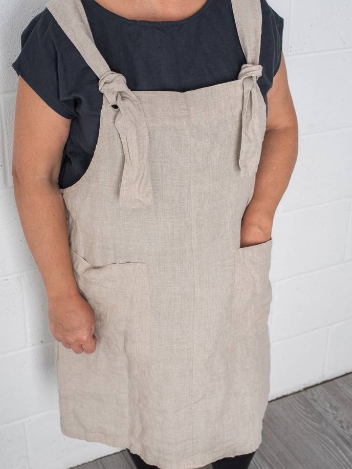 Vestido de jardín de lino para venta al por mayor de VIKOLINO