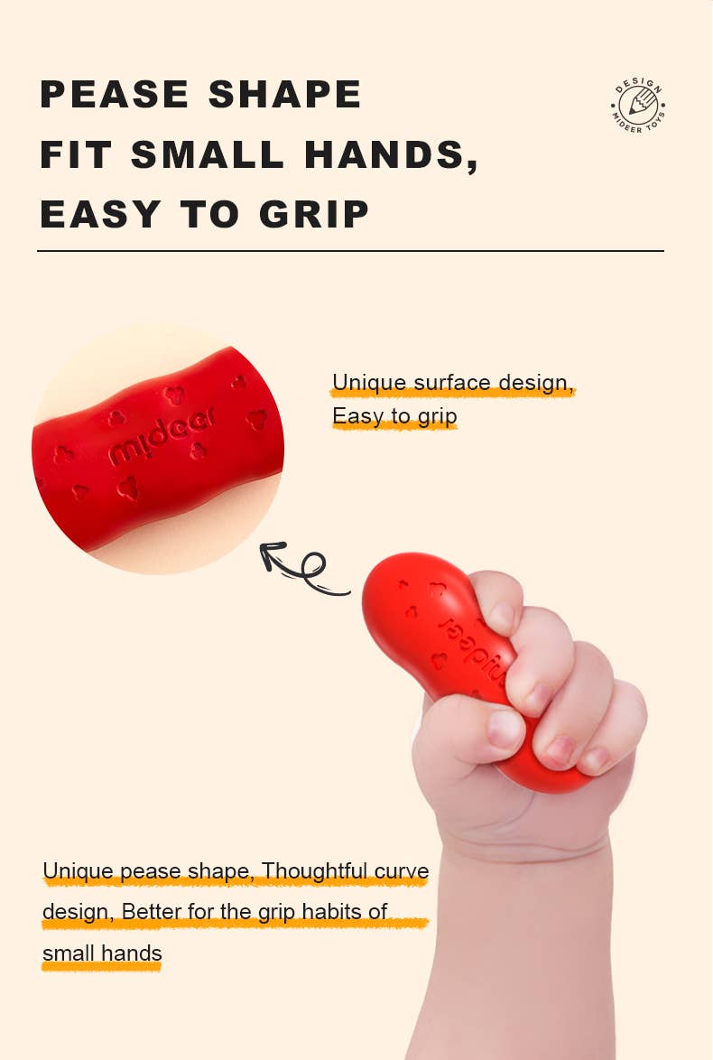 ToysLink - Wholesale Crayons – Child & baby - Mideer Peas Crayons - 12 Colours4