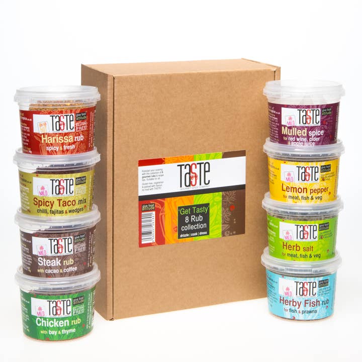 Get Tasty Combo 8 Pack | Gift Set | Rubs, Seasonings, Blends for wholesale by Taste Gourmet Spice Co