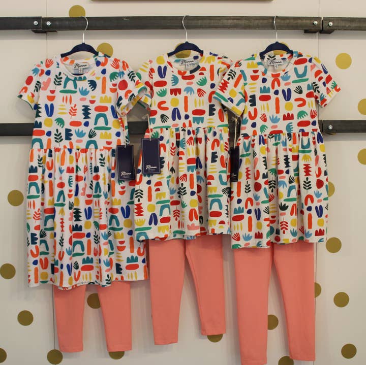 Minna - Wholesale Fashion Leggings - Kids - Fun Stretch Jersey Leggings - Petal Pink5