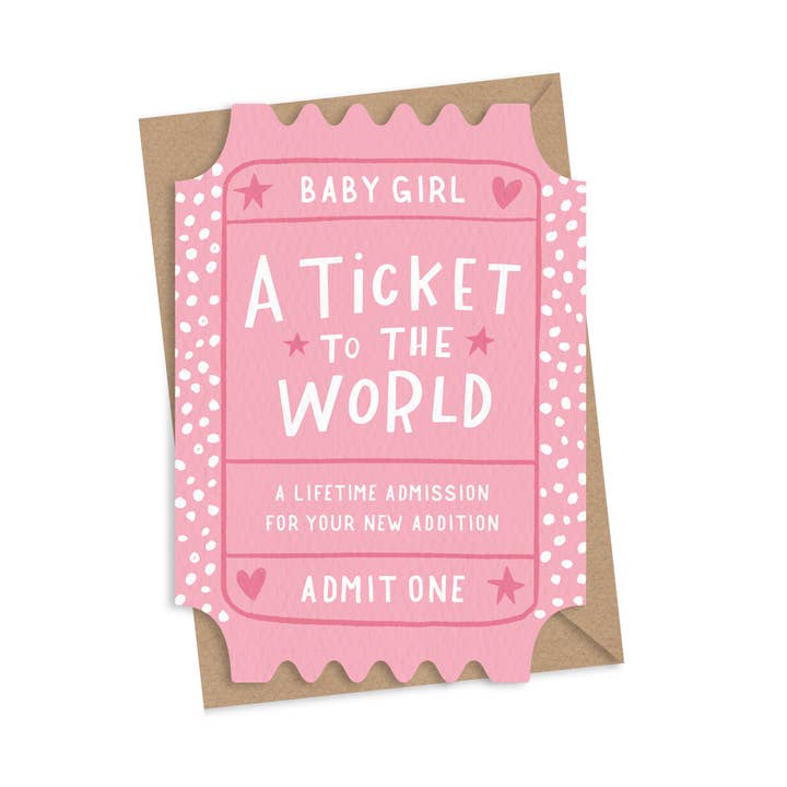 Biglietto per il Mondo Carta per Bambina per la vendita all'ingrosso da parte di Dotty Black