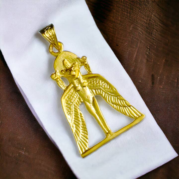ALADDIN'S LAMP JEWELRY – wholesale Individual charm/pendant – Goddess Sekhmet The healer Gold Pendant15