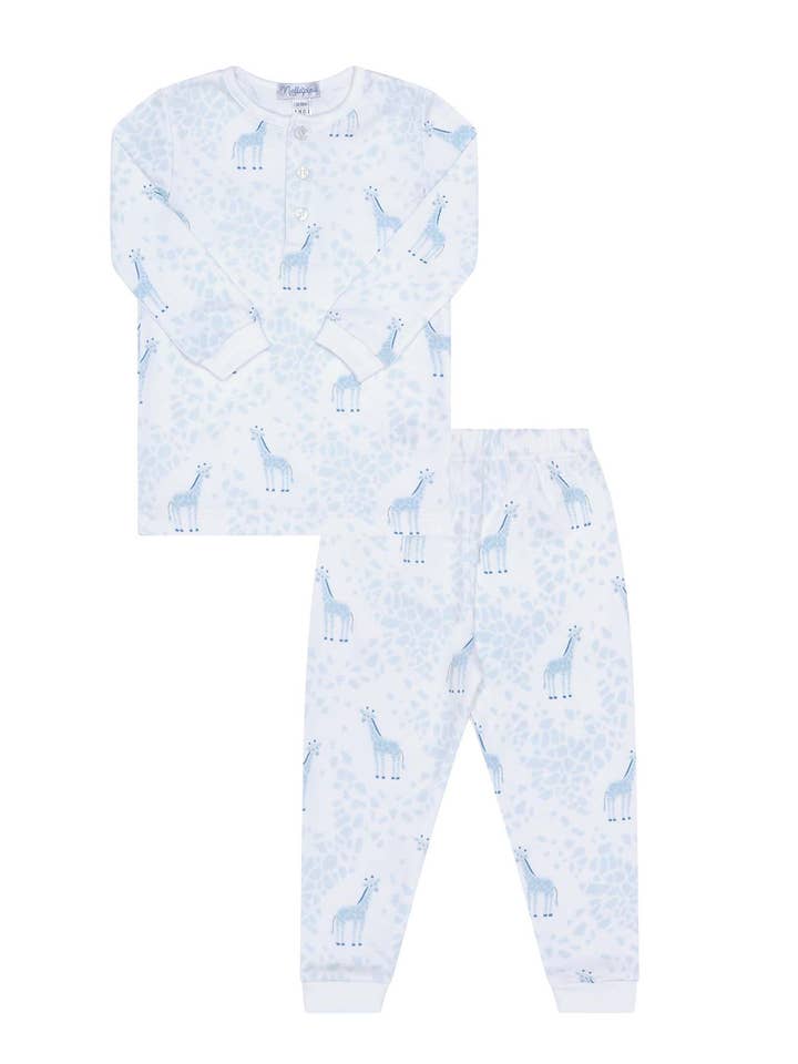 Blue Giraffe Print Pajama for wholesale by Nellapima
