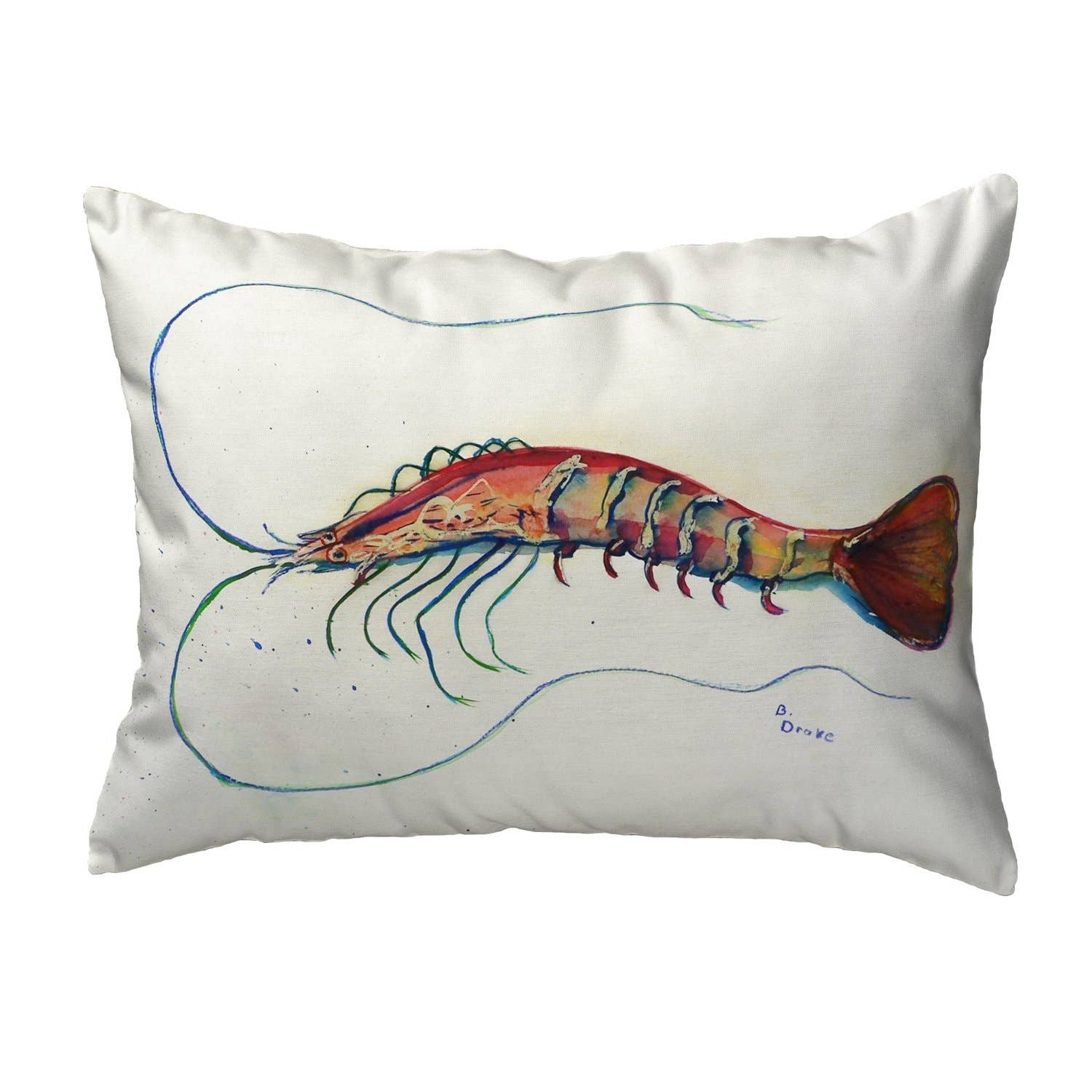 Betsy Drake Interiors - Wholesale Throw/Decorative Pillow - Betsy's Shrimp Pillow0
