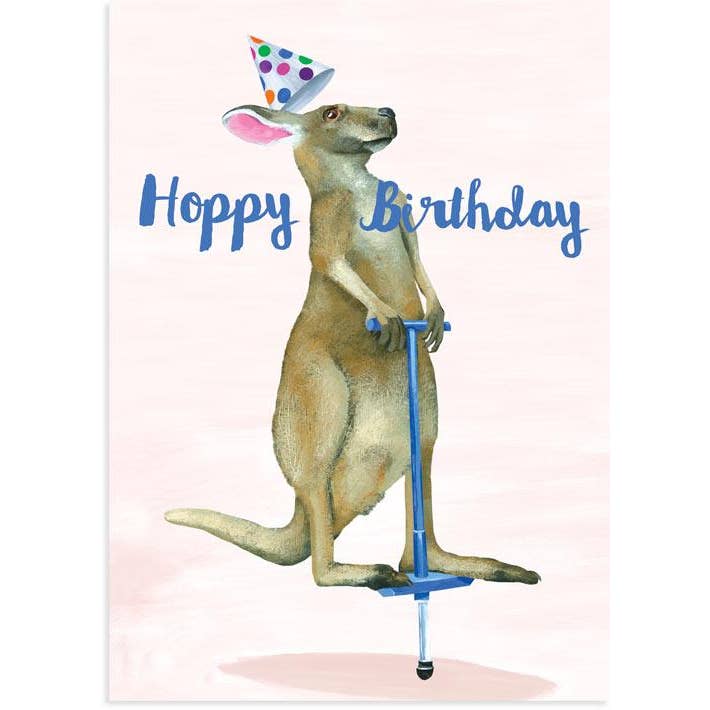 23rd Day Paper Goods - Wholesale Birthday Card - Kangaroo Birthday Card