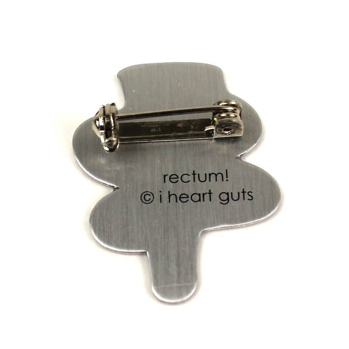 I Heart Guts | Organ Plushies Wholesale - Wholesale Lapel Pin/Button - Rectum Lapel Pin - Bringing up the Rear3