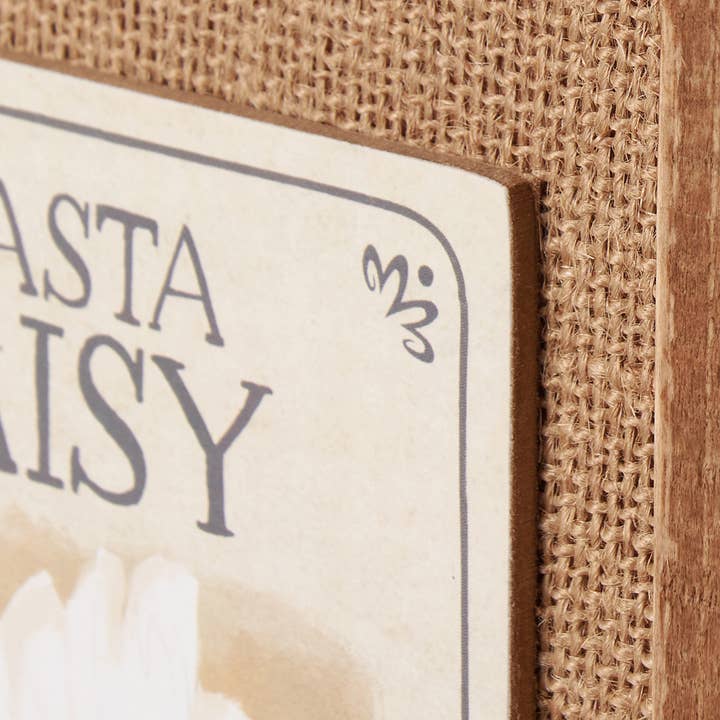 Primitives by Kathy - Wholesale Desk/Tabletop Sign - Shasta Daisy Inset Box Sign