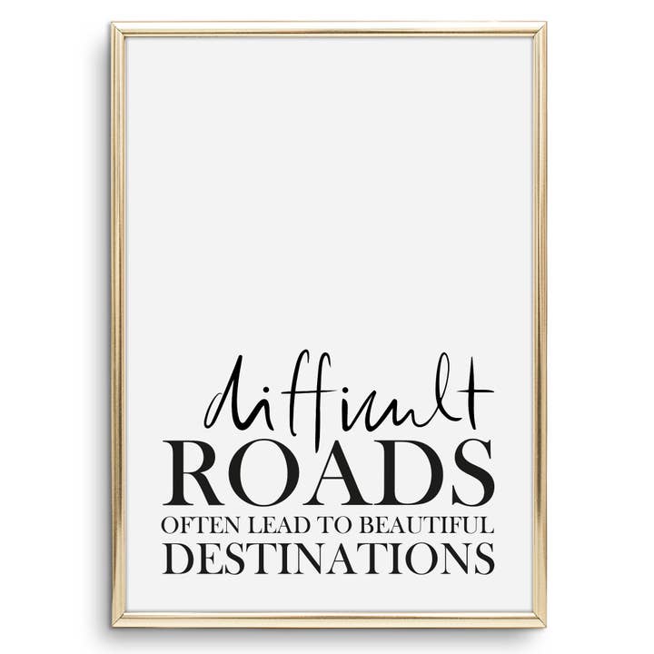 «Strade difficili spesso portano a bellissimi poster per la vendita all'ingrosso da parte di Tales by Jen