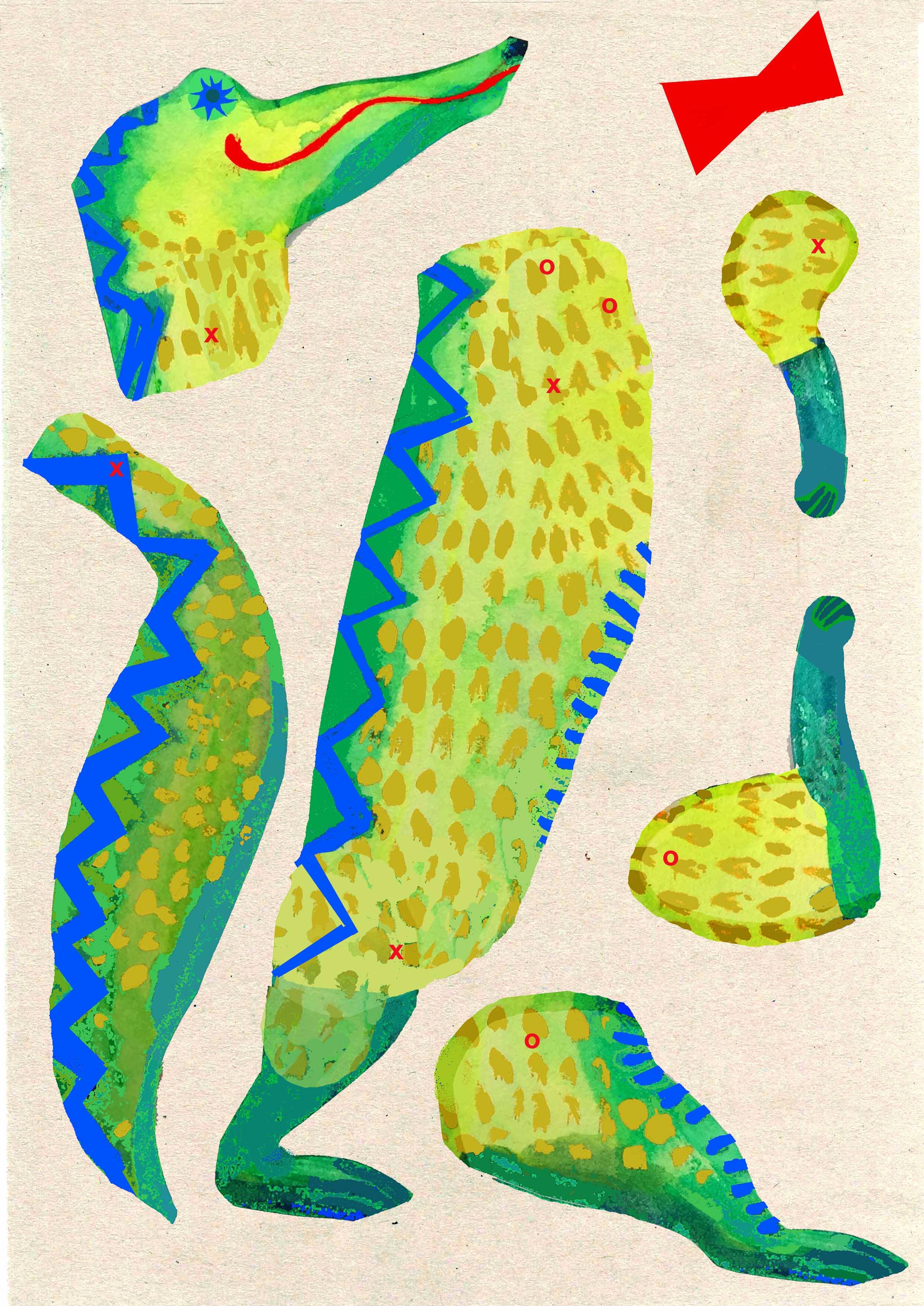 wini-tapp - Vente Kit de bricolage – enfant - Marionnette à découper et assembler : Alligator2