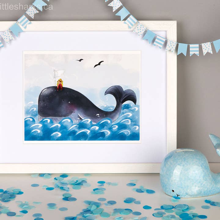 Whale Print for wholesale by Little Sharks