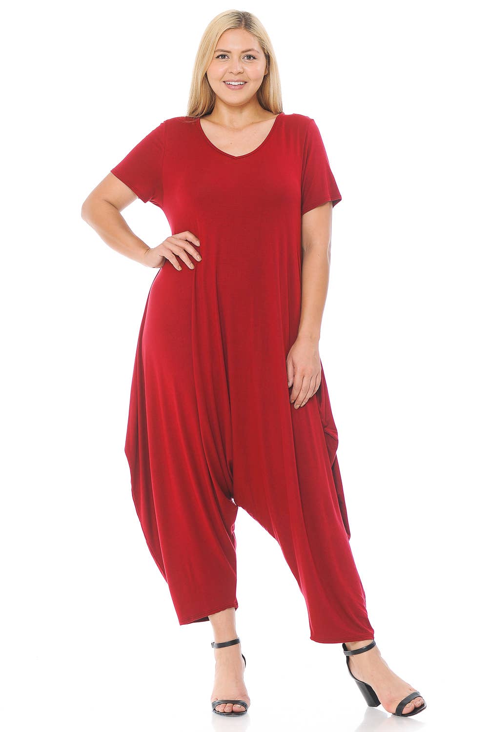 Allium - Vente Combinaison – femme - Combinaison sarouel à manches courtes Plus9