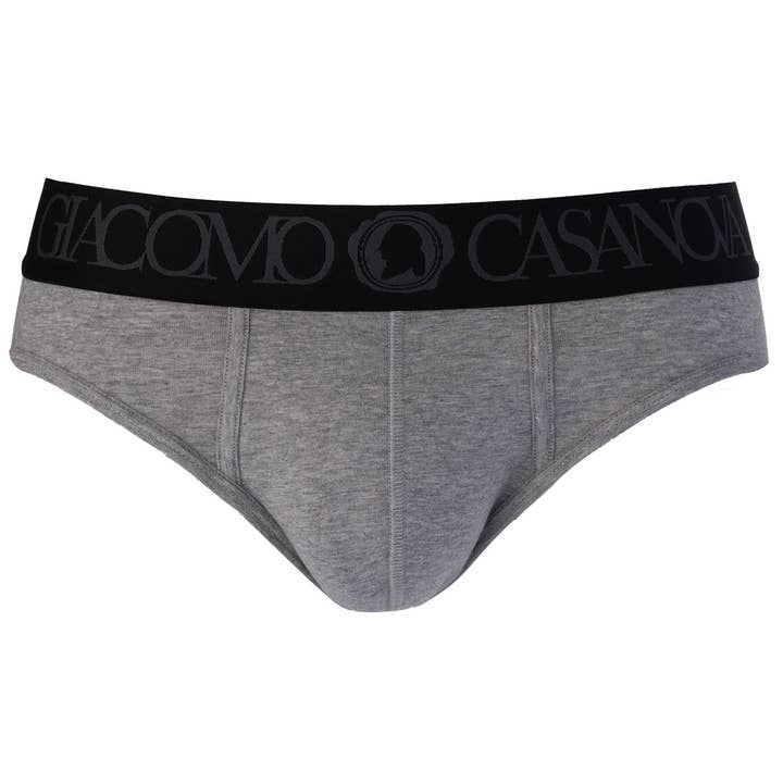 Underwear brief - Grey/Black Ref. 0001C for wholesale by Giacomo Casanova Style
