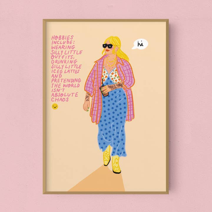 Petit café glacé Silly | Impression artistique pour la vente par Emmy Lupin Studio