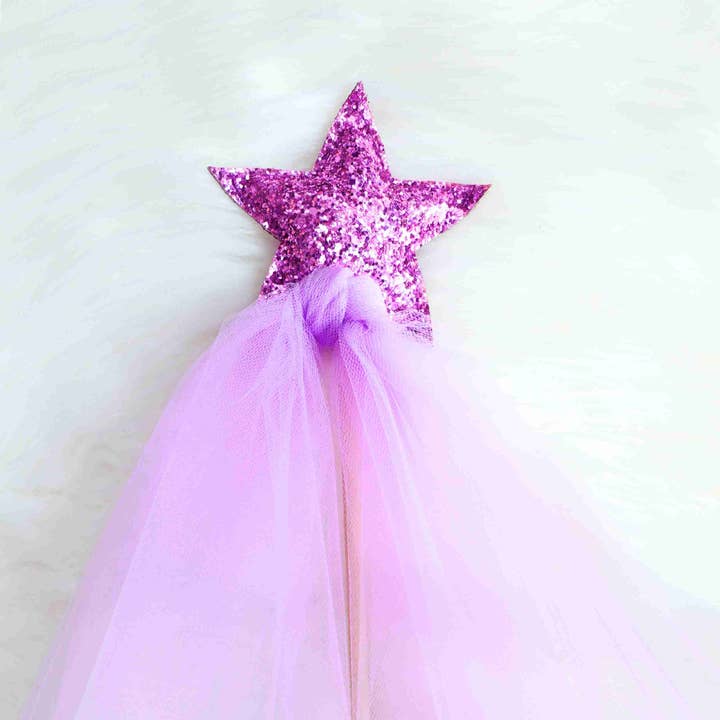Bailey & Ava - Wholesale Toy Wand - Kids - Sparkle Magic Wand - Lilac/Lilac Sparkle - Wholesale